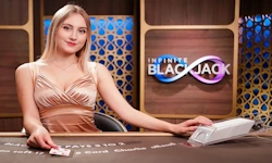 Infinite Blackjack live casino table