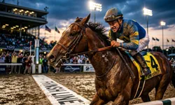 Horse racing betting card